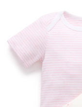 Load image into Gallery viewer, Easy Neck Short Sleeve Bodysuit 2 Pack - Pale Pink Bear (00000)