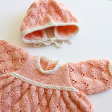 Load image into Gallery viewer, Premmie Knitted Set - Dress &amp; Bonnet