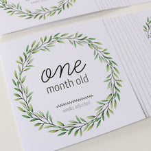 Load image into Gallery viewer, &#39;I&#39;m Growing!&#39; (Eucalyptus) Age Premature Baby Milestone Cards