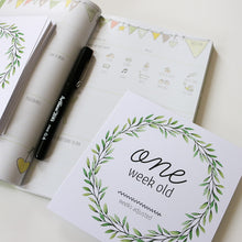 Load image into Gallery viewer, &#39;I&#39;m Growing!&#39; (Eucalyptus) Age Premature Baby Milestone Cards