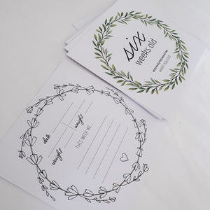 NEW 'We're Growing!' Twin Age Premature Baby Milestone Cards