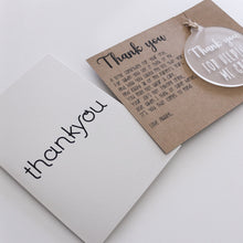 Load image into Gallery viewer, &#39;Thankyou&#39; NICU Greeting Card