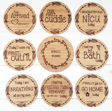 Load image into Gallery viewer, Premature Baby Premmie NICU Milestone Cards Gift