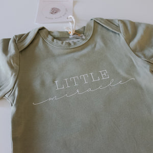 'Little Miracle' Bodysuit - Short Sleeve (4 Colours)
