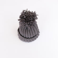 Load image into Gallery viewer, Premmie &#39;Pom Pom&#39; Beanie (Ribbed) - Bamboo Cotton