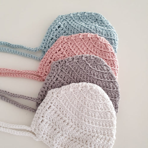 Premmie Bonnet - 100% Organic Cotton