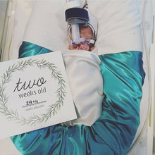 Load image into Gallery viewer, &#39;I&#39;m Growing!&#39; (Eucalyptus) Age Premature Baby Milestone Cards