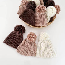 Load image into Gallery viewer, Premmie &#39;Pom Pom&#39; Beanie (Ribbed) - Bamboo Cotton
