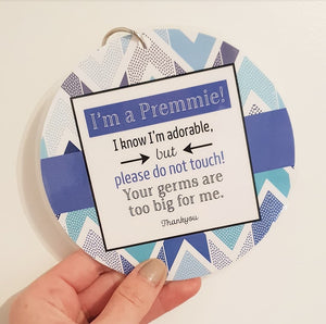 Premature Baby Premmie NICU Pram Tag