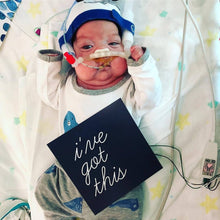 Load image into Gallery viewer, Premature Baby Premmie NICU PICU Surgical Medical Baby Milestone Cards Warrior