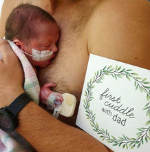 Load image into Gallery viewer, Premature Baby Premmie NICU Milestone Cards Gift NICU Dad