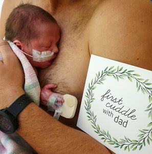 Premature Baby Premmie NICU Milestone Cards Gift NICU Dad