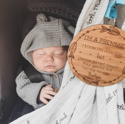 Premature Baby Premmie NICU Pram Tag