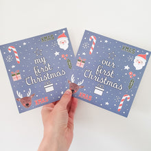 Load image into Gallery viewer, &#39;My/Our First Christmas&#39; Milestone Card