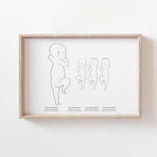 Load image into Gallery viewer, Angel Baby Birth Print Birth Poster Baby Announcement Nursery Art