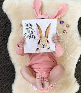 'My/Our First Easter' Milestone Card (Single)