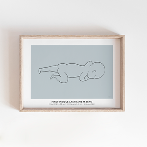 Baby Birth Print Birth Poster Baby Announcement Nursery Art
