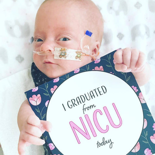 Premature Baby Premmie NICU Milestone Cards Gift