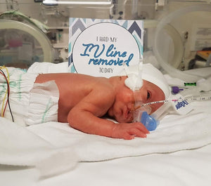 Premature Baby Micro-Prem Micropremmie NICU Milestone Cards