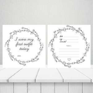 Premature Baby Premmie NICU Milestone Cards Gift