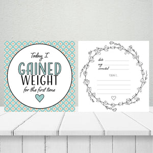 Premature Baby Premmie NICU Milestone Cards