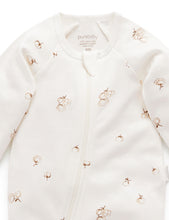 Load image into Gallery viewer, Pure Baby Zip Growsuit - Vanilla Cottonbud