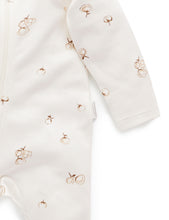 Load image into Gallery viewer, Pure Baby Zip Growsuit - Vanilla Cottonbud