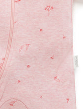 Load image into Gallery viewer, Pure Baby Short Leg Zip Growsuit - Peony Blossom