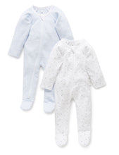 Load image into Gallery viewer, Pure Baby Zip Growsuit 2 Pack Premature Baby Clothing