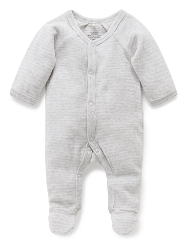 Pure Baby Premmie Velour Growsuit Premature Baby Clothing