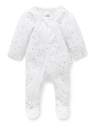 Pure Baby Premmie Zip Growsuit Premature Baby Clothing