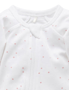 Pure Baby Premmie Zip Growsuit Premature Baby Clothing
