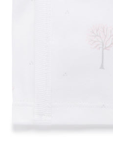 Pure Baby Premmie Crossover Singlet - Pale Pink Tree
